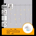Aigostar - LED Εξωτερική χριστουγεννιάτικη γιρλάντα 300xLED/8 λειτουργίες 18x0,4m IP44 θερμό λευκό