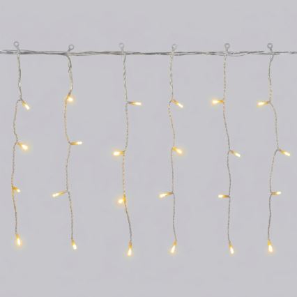 Aigostar - LED Εξωτερική χριστουγεννιάτικη γιρλάντα 300xLED/8 λειτουργίες 18x0,4m IP44 θερμό λευκό