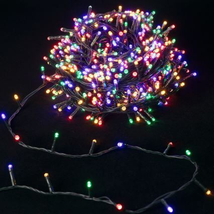 Aigostar - LED γιρλάντα για εξωτερικούς χώρους, 500 LED, 8 λειτουργίες, 4xAA, 25,3 m, IP44, πολύχρωμη
