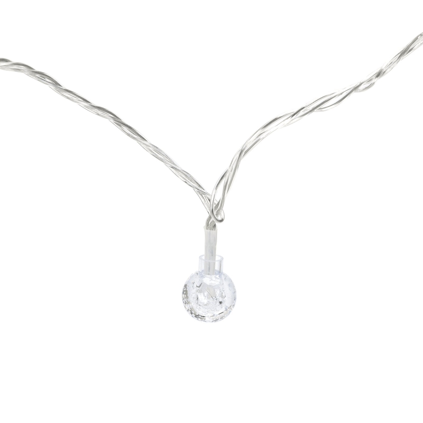 Aigostar - LED εξωτερική χριστουγεννιάτικη γιρλάντα 50xLED/8 λειτουργίες 8 m IP44 ψυχρό λευκό