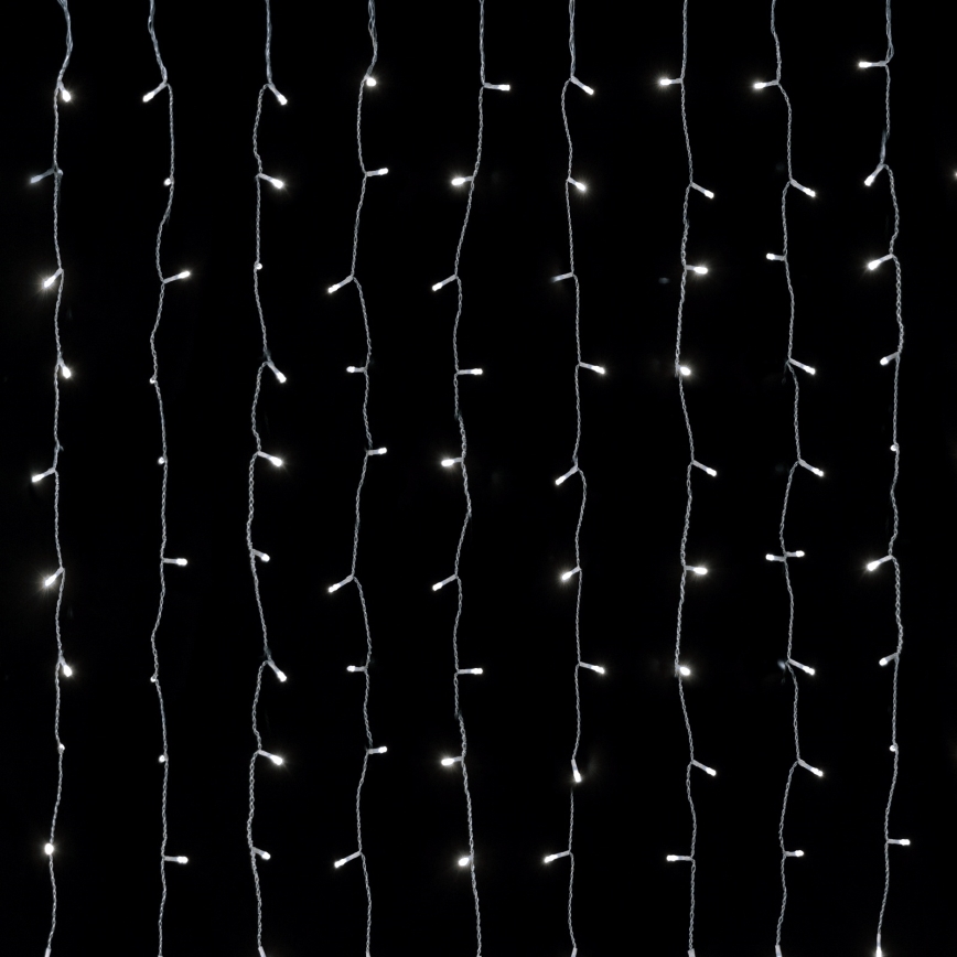 Aigostar - LED χριστουγεννιάτικη γιρλάντα εξωτερικού χώρου, 558 LED, 3 x 1,8 m, IP44, ψυχρό λευκό
