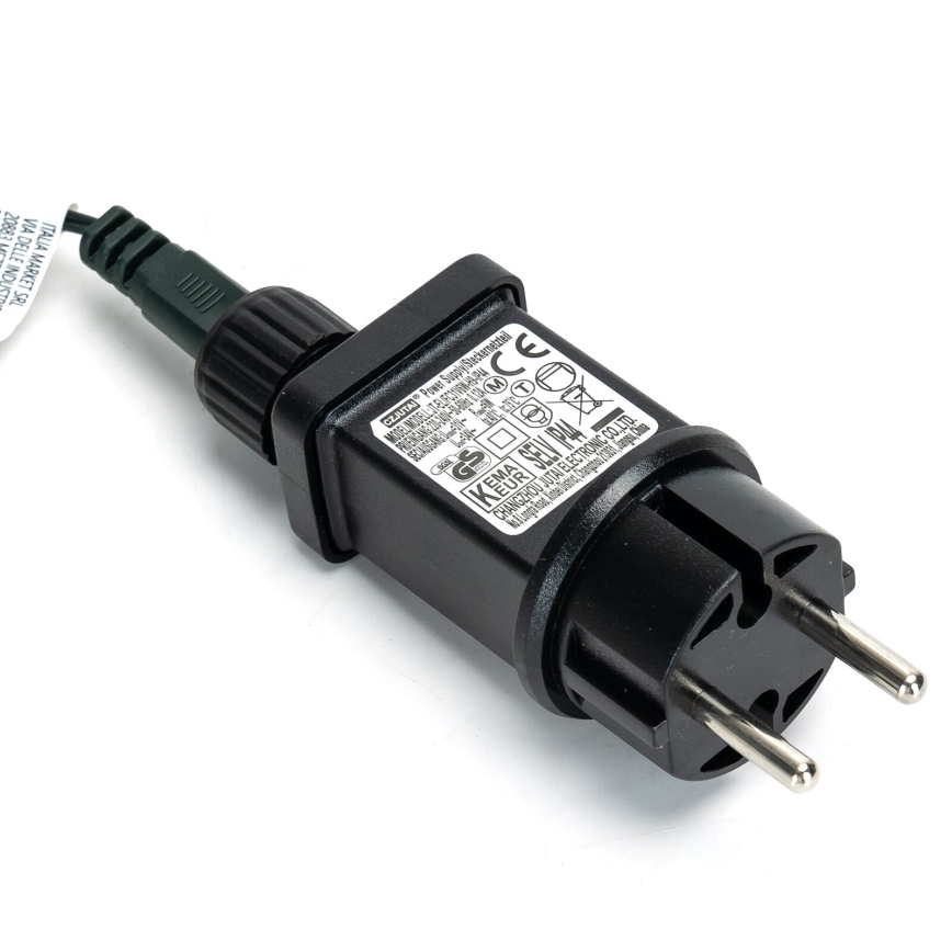 Aigostar - LED εξωτερική χριστουγεννιάτικη γιρλάντα 600 LED, 8 λειτουργίες, 18 m, IP44, ψυχρό λευκό