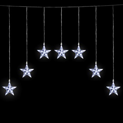 Aigostar - LED εξωτερική χριστουγεννιάτικη γιρλάντα 70xLED 1,2x1m IP44 ψυχρό λευκό σε σχήμα αστέρων