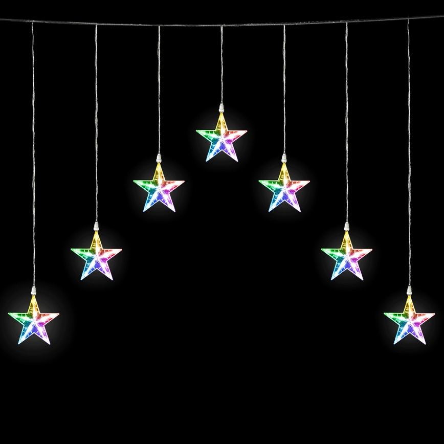 Aigostar - LED εξωτερική χριστουγεννιάτικη γιρλάντα 70xLED/8 λειτουργίες 4,2x1m IP44 πολύχρωμη