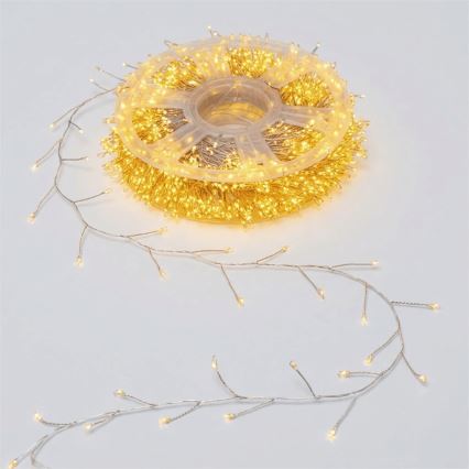 Aigostar - LED εξωτερική χριστουγεννιάτικη γιρλάντα 800xLED/8 λειτουργίες 23m IP44 θερμό λευκό