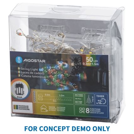 Aigostar - LED εξωτερική χριστουγεννιάτικη γιρλάντα 800xLED/8 λειτουργίες 23m IP44 θερμό λευκό