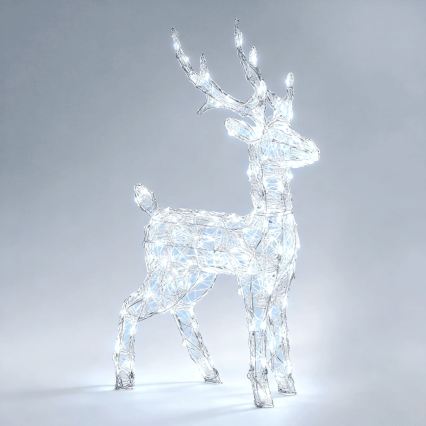 Aigostar - LED Εξωτερική χριστουγεννιάτικη διακόσμηση 120xLED/8 λειτουργίες 80 cm IP44 ψυχρό λευκό χιονάνθρωπος