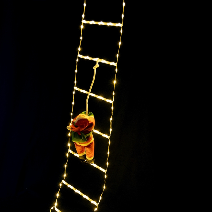 Aigostar - LED εξωτερική χριστουγεννιάτικη διακόσμηση 154xLED/8 λειτουργίες 1,6 m IP44 ζεστό λευκό