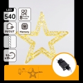 Aigostar - LED εξωτερική χριστουγεννιάτικη διακόσμηση 540xLED/6W/230V IP44 θερμό λευκό αστέρι 45cm