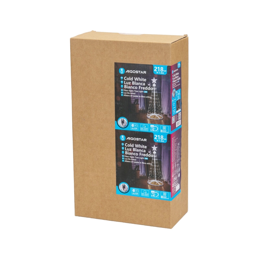 Aigostar - LED εξωτερική χριστουγεννιάτικη διακόσμηση LED/3,6W/230V 150 cm IP44 ψυχρό λευκό