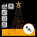 Aigostar - LED εξωτερική χριστουγεννιάτικη διακόσμηση LED/3,6W/230V 2m IP44 θερμό λευκό