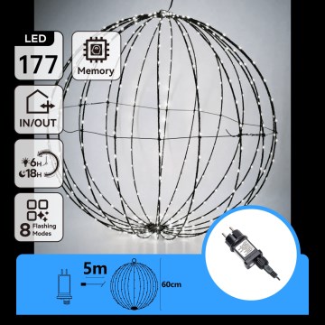 Aigostar - LED Εξωτερική χριστουγεννιάτικη διακόσμηση LED/3,6W/230V 60 cm IP44 ψυχρό λευκό