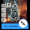 Aigostar - LED Εξωτερικό Χριστουγεννιάτικο Δέντρο 125xLED/8 λειτουργίες 1,2 m IP44 ψυχρό λευκό