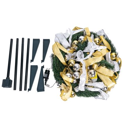 Aigostar - LED υπαίθριο χριστουγεννιάτικο δέντρο 150xLED 1,8m IP44 λευκό/χρυσό ψυχρό λευκό