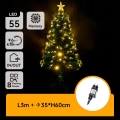 Aigostar - LED Εξωτερικό χριστουγεννιάτικο δέντρο LED/3,6W/230V 60 cm IP44 θερμό λευκό