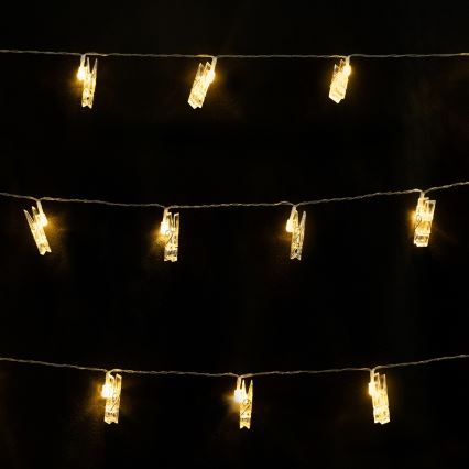 Aigostar - LED διακοσμητική γιρλάντα 40xLED/5W/USB 9 m ζεστό λευκό