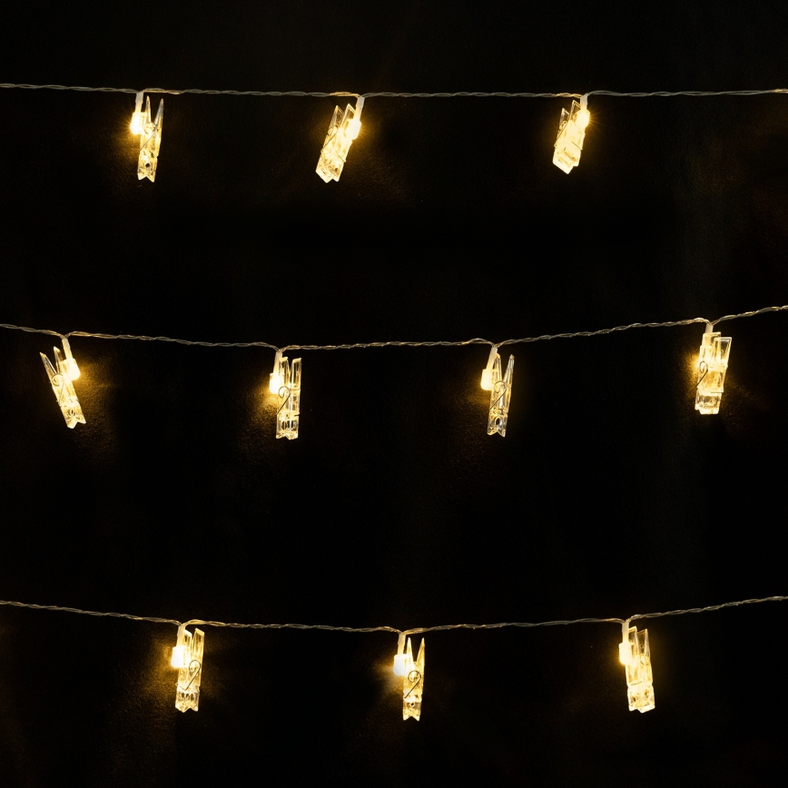Aigostar - LED διακοσμητική γιρλάντα 40xLED/5W/USB 9 m ζεστό λευκό