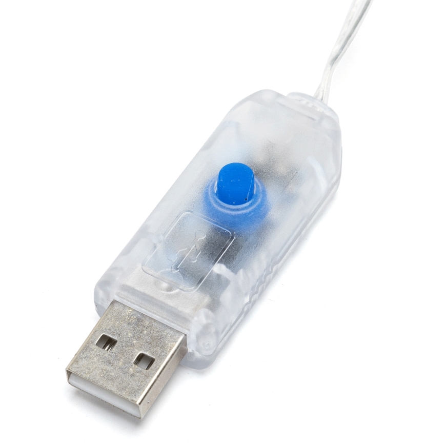 Aigostar - LED διακοσμητική γιρλάντα 40xLED/5W/USB 9 m ζεστό λευκό