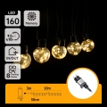 Aigostar - LED διακοσμητική γιρλάντα εξωτερικού χώρου 160xLED 10m IP44 θερμό λευκό