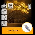 Aigostar - LED Διακοσμητικό τοίχου 144xLED/5W/5V θερμό λευκό