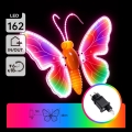 Aigostar - LED διακοσμητικό εξωτερικού χώρου 162xLED 42 cm IP44 πεταλούδα/πολύχρωμο
