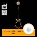Aigostar - LED Διακοσμητικό χριστουγεννιάτικο LED/3xAAA καμπάνα 18cm