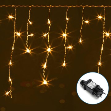 Aigostar - LED Διακοσμητικά λαμπάκια εξωτερικού χώρου 75xLED/6W/230V 15x0,6m IP44 θερμό λευκό