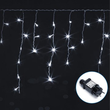 Aigostar - LED Διακοσμητικά λαμπάκια εξωτερικού χώρου 75xLED/6W/230V 15x0,6m IP44 ψυχρό λευκό