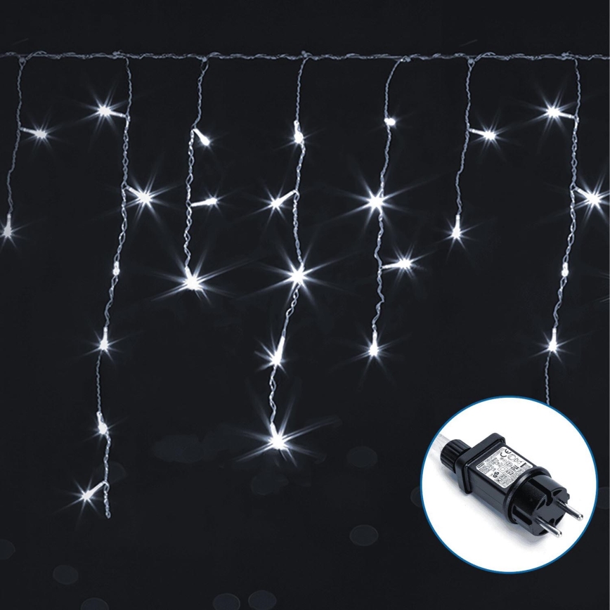 Aigostar - LED Διακοσμητικά λαμπάκια εξωτερικού χώρου 75xLED/6W/230V 15x0,6m IP44 ψυχρό λευκό