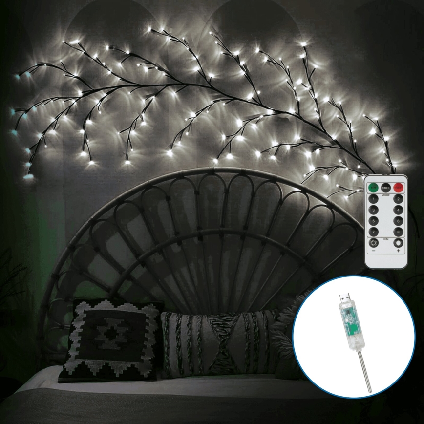 Aigostar - LED Διακοσμητικό τοίχου 144xLED/5W/5V ψυχρό λευκό