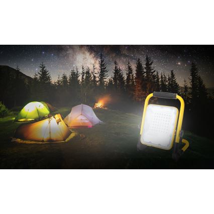 Aigostar - LED Ρυθμιζόμενος Φορτιζόμενος Προβολέας LED/100W/5V 6500K IP65 15000 mAh