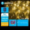 Aigostar - LED Ηλιακά Χριστουγεννιάτικα λαμπάκια 100xLED/8 λειτουργίες 8x0,6m 800 mAh IP65 θερμό λευκό