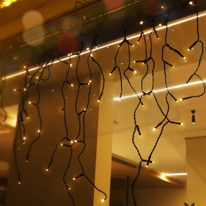 Aigostar - LED Ηλιακά Χριστουγεννιάτικα λαμπάκια 100xLED/8 λειτουργίες 8x0,6m 800 mAh IP65 θερμό λευκό