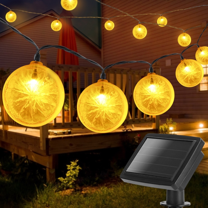 Aigostar - LED Ηλιακή Γιρλάντα 10xLED/3,8μ IP44 600 mAh ζεστό λευκό