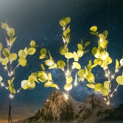 Aigostar - LED Ηλιακό διακοσμητικό 60xLED/3,5m IP65 300 mAh θερμό λευκό ευκάλυπτος