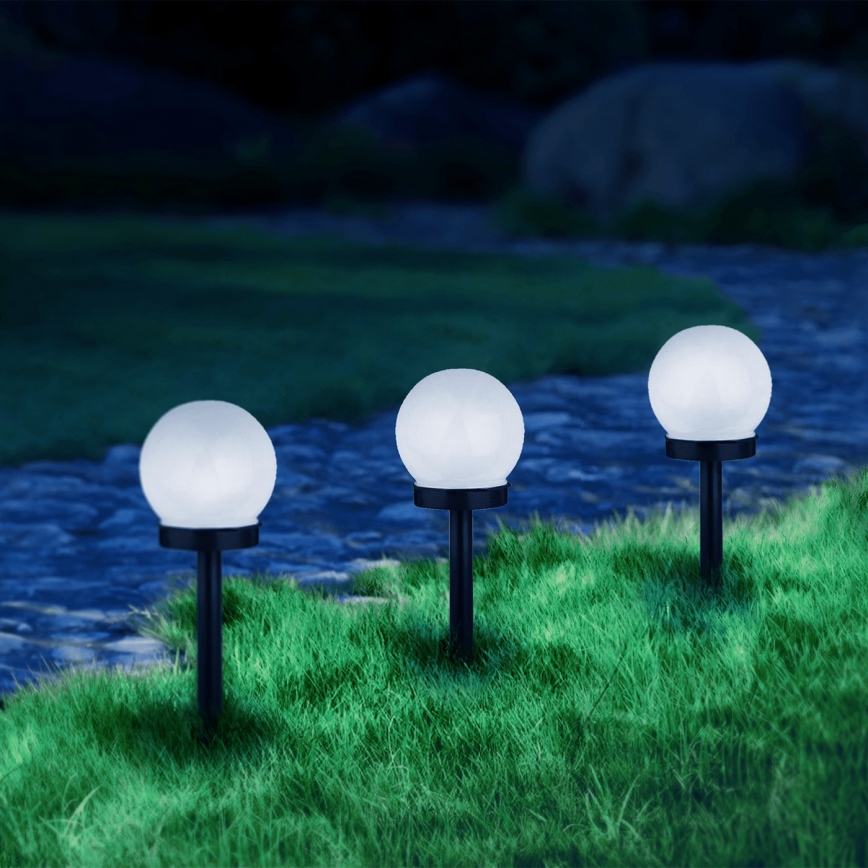 Aigostar - Ηλιακό LED Φωτιστικό LED/0,006W/1,2V 33cm 40 mAh μαύρο 6500K IP44