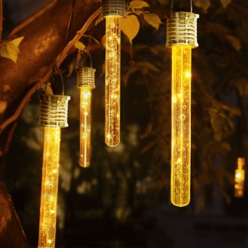 Aigostar - LED Ηλιακό Φωτιστικό LED/0,006W/1,2V χρώμιο 2700K IP44 40 mAh