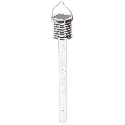 Aigostar - LED Ηλιακό Φωτιστικό LED/0,006W/1,2V χρώμιο 2700K IP44 40 mAh