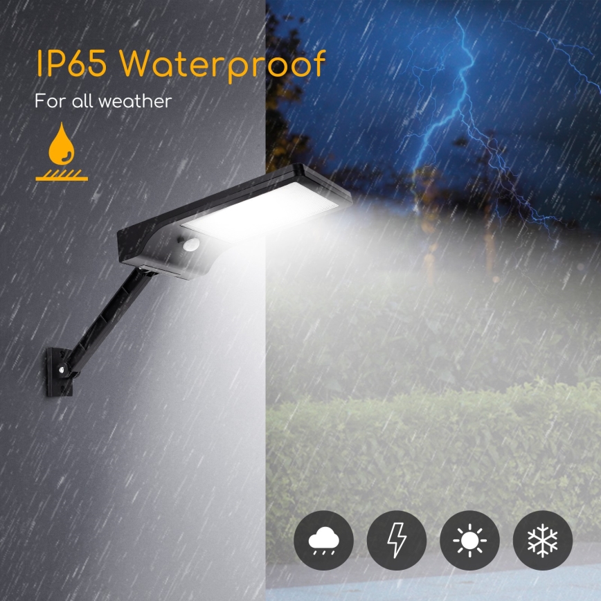 Aigostar - LED Ηλιακό φωτιστικό κήπου με αισθητήρα LED/2,3W/5,5V 1800 mAh IP65