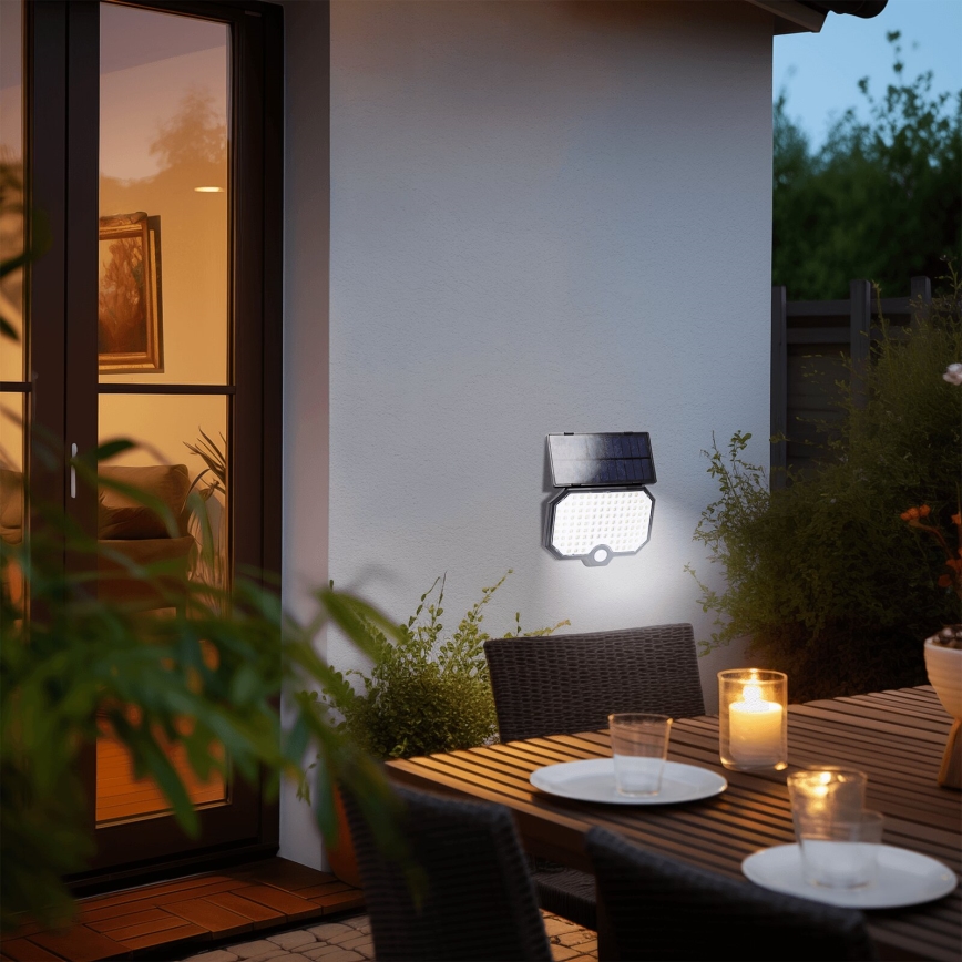 Aigostar - LED Ηλιακό φωτιστικό με αισθητήρα κίνησης LED/2,4W/3,7V IP65