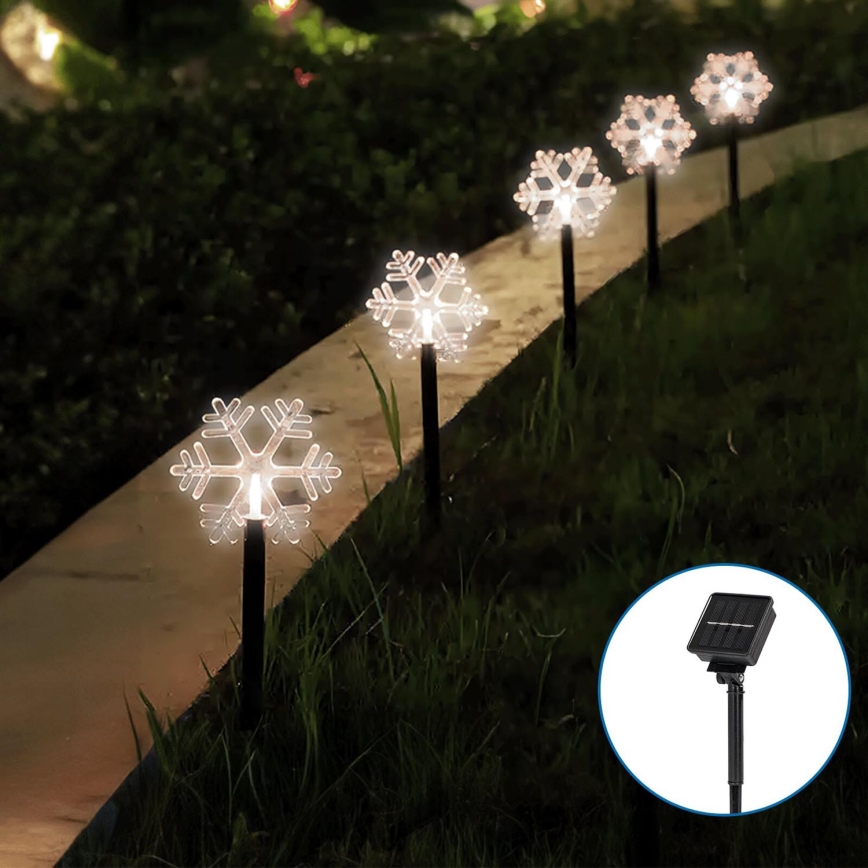 Aigostar - LED Ηλιακό Χριστουγεννιάτικο φωστικό LED/0,054W/1,2V 1m 800 mAh IP65 ψυχρό λευκό