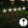 Aigostar - LED Ηλιακό Χριστουγεννιάτικο φωστικό LED/0,054W/1,2V 1m IP65 800 mAh ψυχρό λευκό