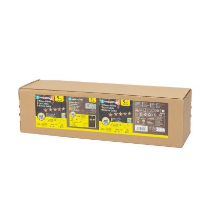 Aigostar - LED Ηλιακό Χριστουγεννιάτικο φωστικό LED/0,054W/1,2V 1m IP65 800 mAh θερμό λευκό