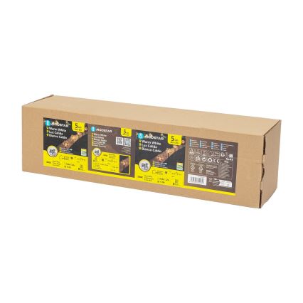 Aigostar - LED Ηλιακό Χριστουγεννιάτικο Φωτιστικό LED/0,054W/1,2V 1m IP65 ζεστό λευκό