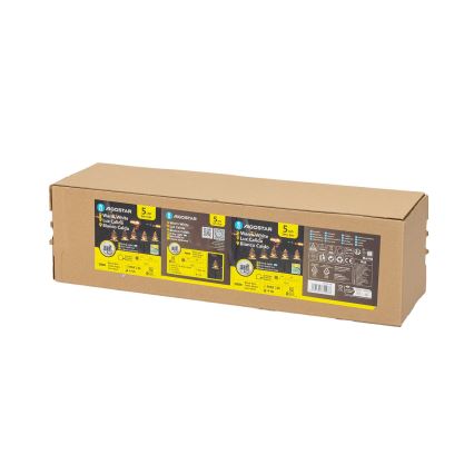 Aigostar - LED Ηλιακό Χριστουγεννιάτικο Φωτιστικό LED/0,054W/1,2V 1m IP65 ζεστό λευκό