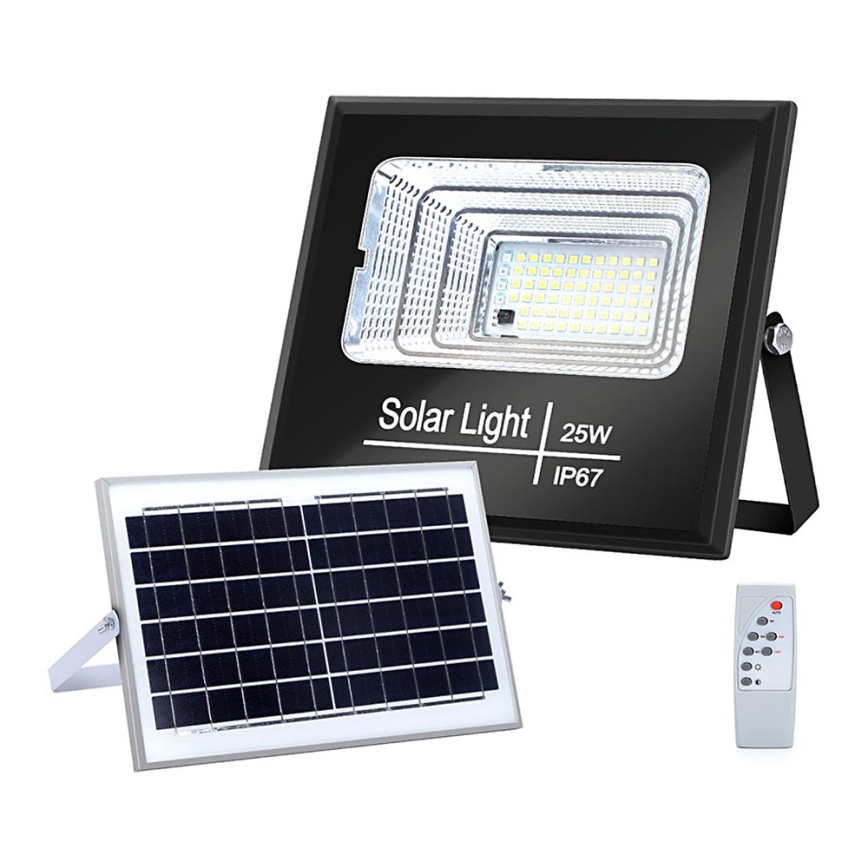 Aigostar - LED Ηλιακός προβολέας Dimmable LED/25W/3,2V IP67 5000 mAh + τηλεχειριστήριο