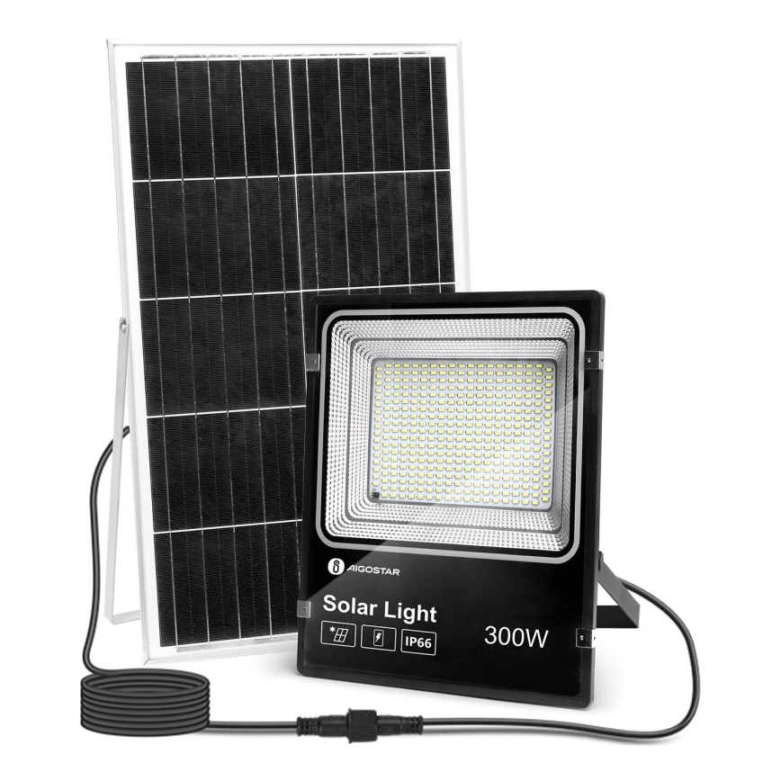 Aigostar - LED Ηλιακός προβολέας Dimmable LED/300W/3,2V IP66 25000 mAh + τηλεχειριστήριο