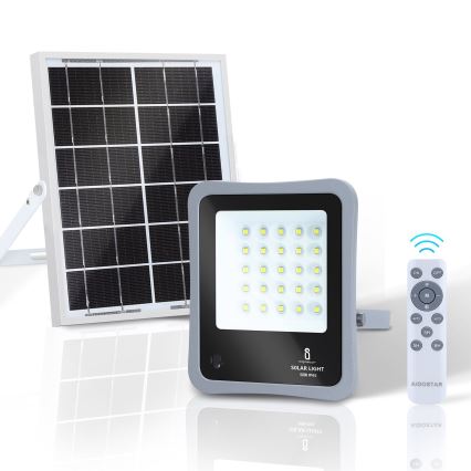 Aigostar - LED Ηλιακός προβολέας Dimmable LED/50W/3,2V IP65 6000 mAh + RC