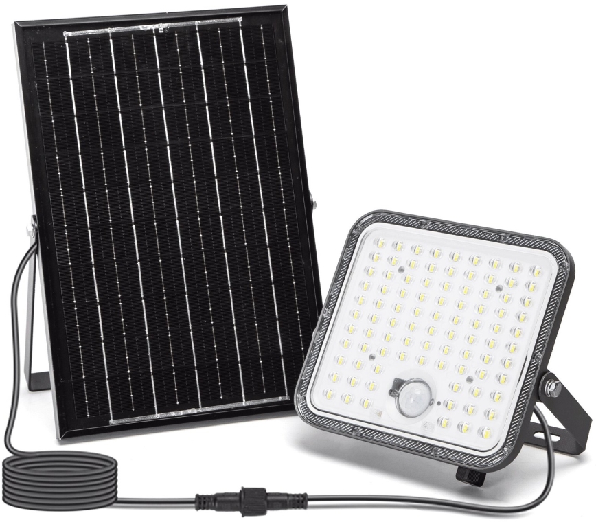 Aigostar - LED Ηλιακός προβολέας Dimmable με αισθητήρα LED/120W/3,4V 6500K IP66 + τηλεχειριστήριο