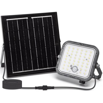 Aigostar - LED Ηλιακός προβολέας Dimmable με αισθητήρα LED/80W/3,4V 6500K IP66 + τηλεχειριστήριο